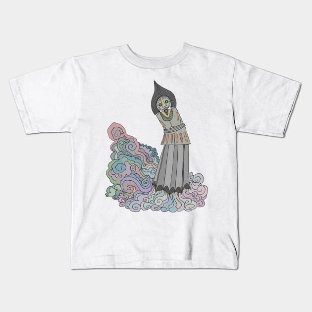 Flatwoods Monster Kids T-Shirt by Ballyraven